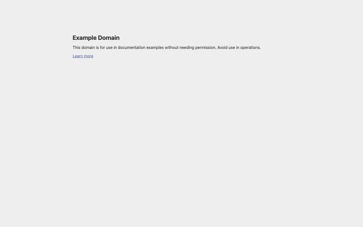 Screenshot of the example.com homepage, captured sep 2. Opens the full capture.