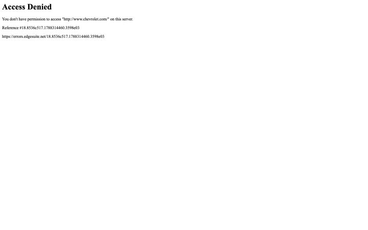 Screenshot of the chevrolet.com homepage, captured sep 2. Opens the full capture.